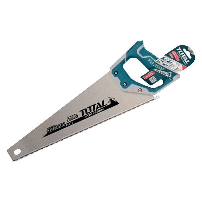 TOTAL TOOLS - Serrucho Carpintero Mango De Fibra 16 Pulgadas