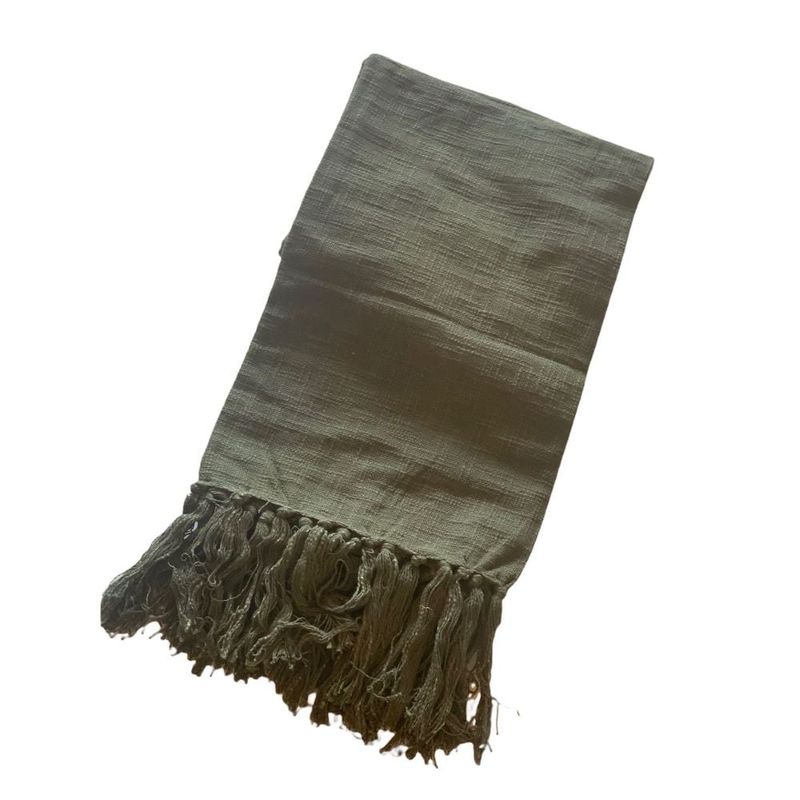 ML DESIGN - Manta Verde Algodon 130x180 cm