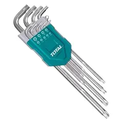 TOTAL TOOLS - Set Juego De Llaves Medianas Allen Estrella 9 Piezas