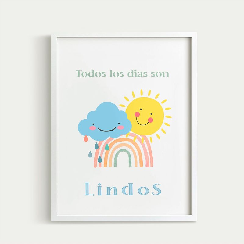 DECORACION PAJARITO - Cuadro decorativo infantil frase motivacional