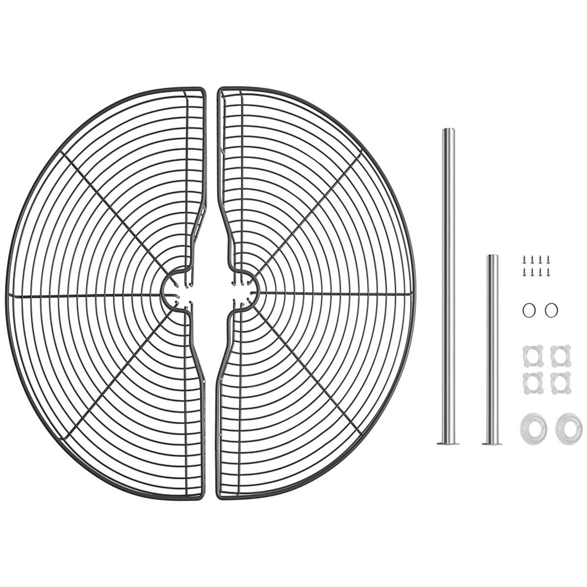 HBT - Rotonda Media Luna Puerta 450 mm Antracita