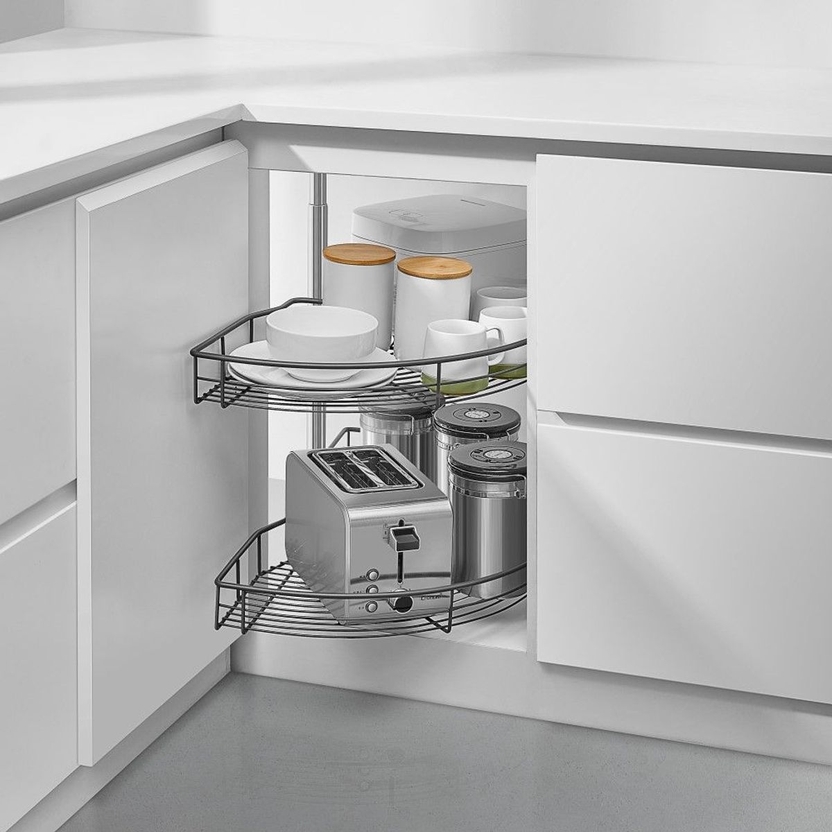 HBT - Rotonda Media Luna Puerta 450 mm Antracita