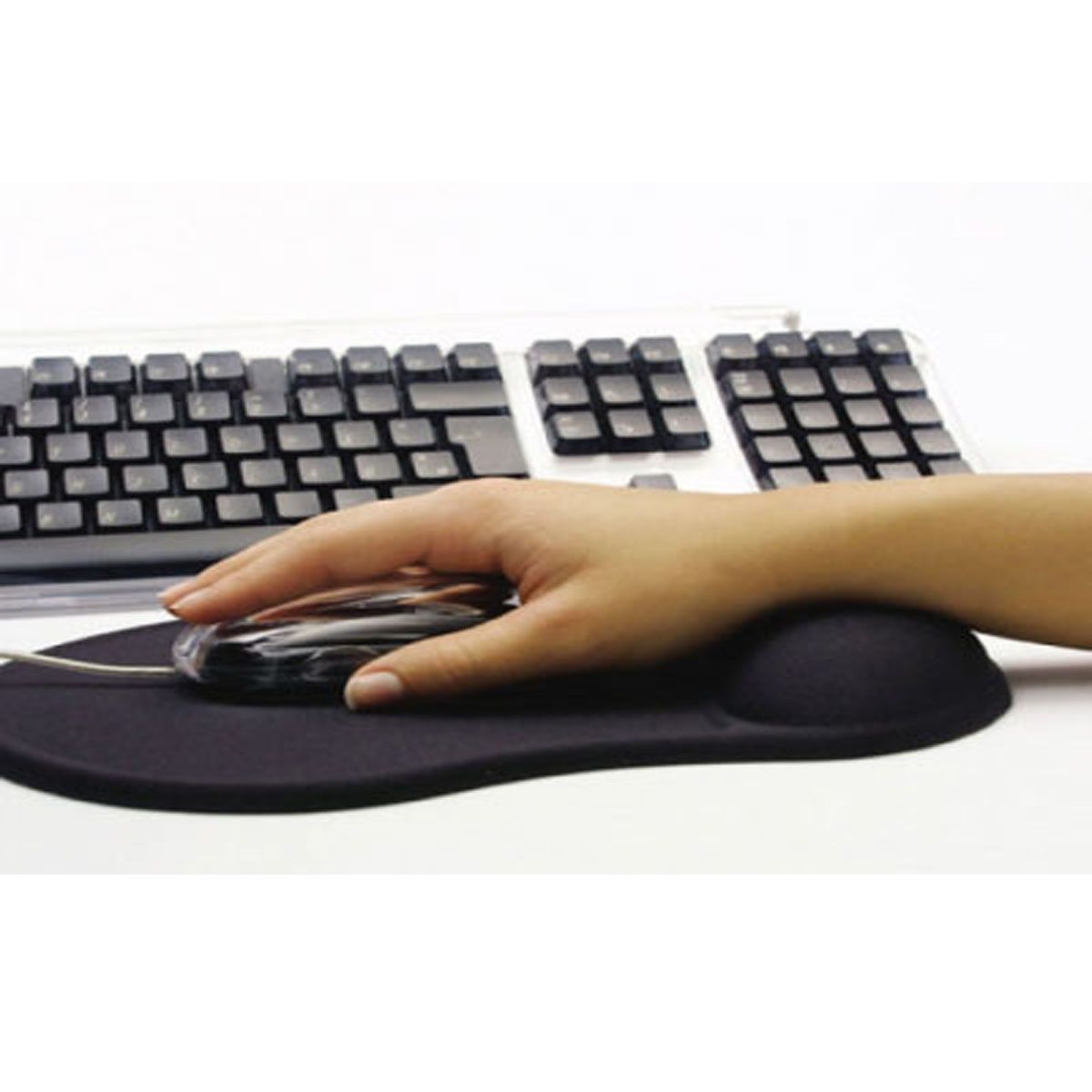 GENERICO - MOUSEPAD ERGONOMÉTRICO CON GEL APOYA MUÑECA ANTIDESLIZANTE