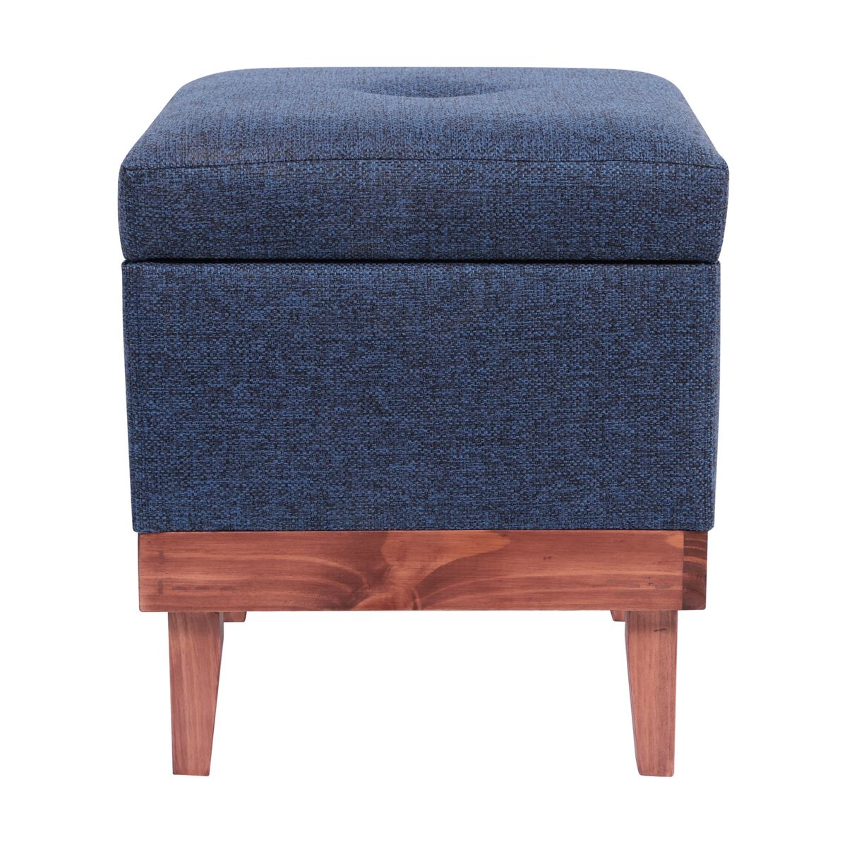 GENERICO - Pouf Baúl Emilia Azul Omega 45x45x46 cm Máxima Design.