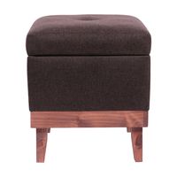 Pouf Baúl Emilia Café Moro Omega 45x45x46 cm Máxima Design