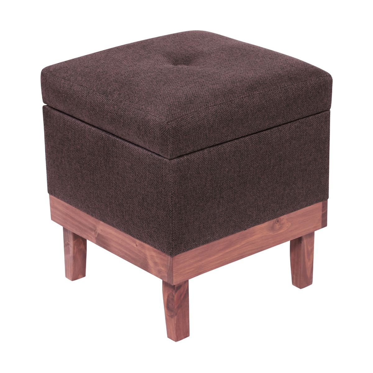 GENERICO - Pouf Baúl Emilia Café Moro Omega 45x45x46 cm Máxima Design