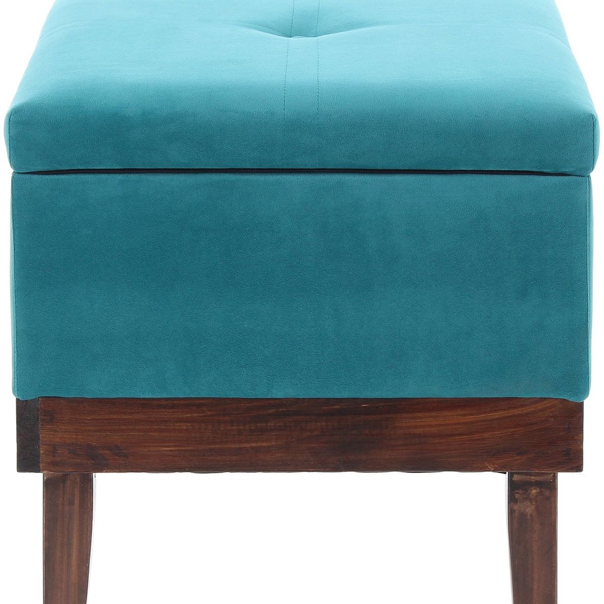 GENERICO - Pouf Baúl Emilia Calipso Felpa 45x45x46 cm Máxima Design