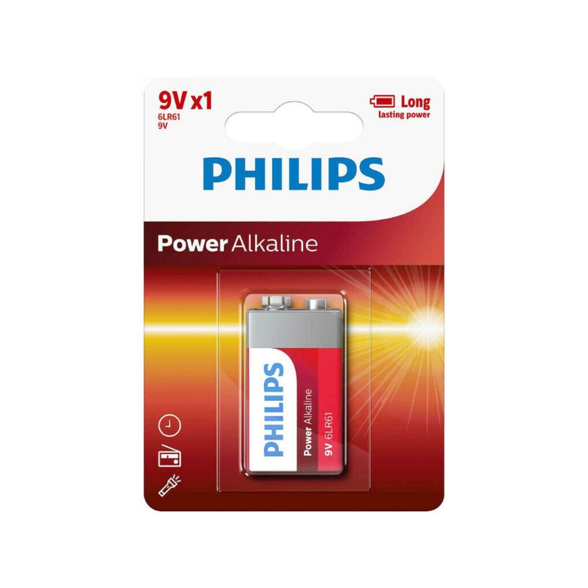 PHILIPS - Pila Power Alcalina 9V Philips