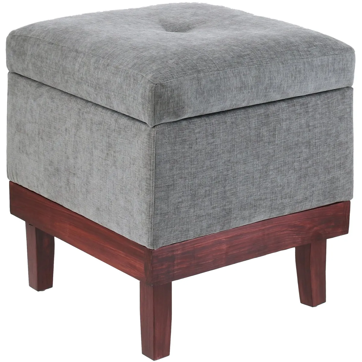 GENERICO - Pouf Baúl Emilia Gris Altea 45x45x46 cm Máxima Design