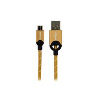 Cable USB A Micro USB Trenzado Dorado LC2618G