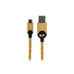 PHILIPS - Cable USB A Micro USB Trenzado Dorado LC2618G