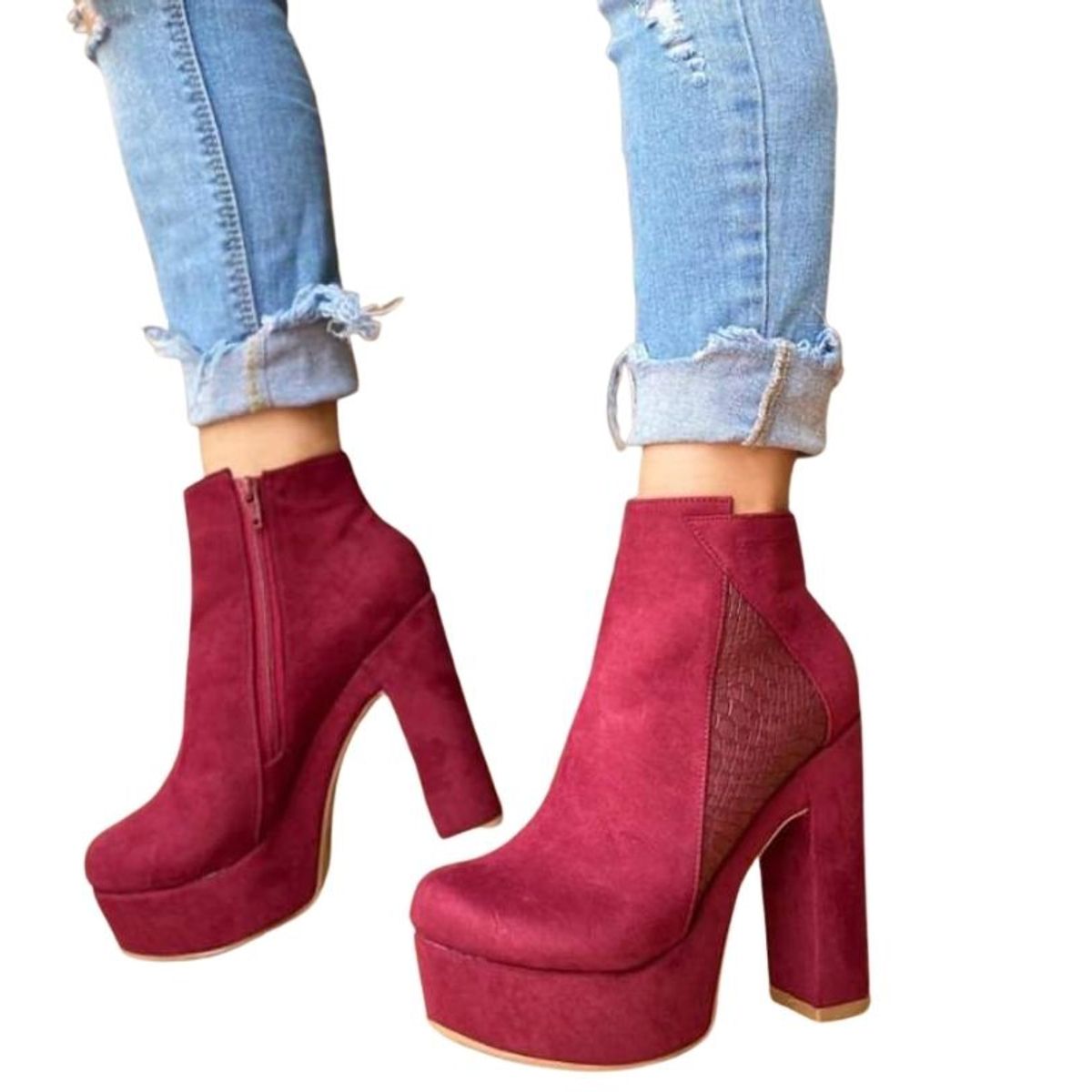 IMPORTADORA PASCALE MC - Botín mujer bio gam burdeo