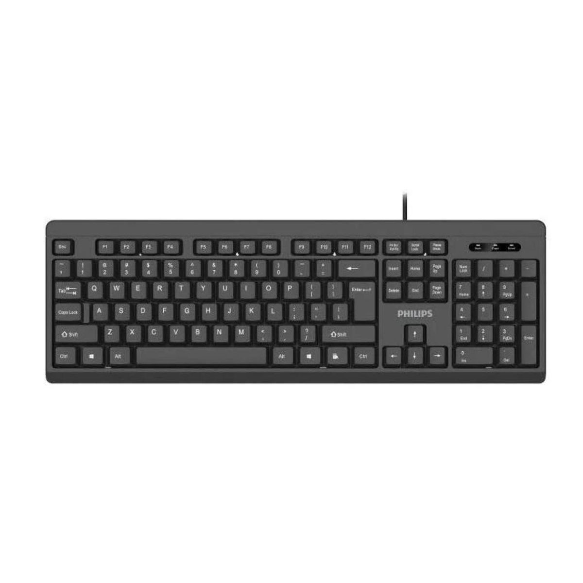 PHILIPS - Teclado Alambrico USB 105 Teclas Negro SPK6224 Philips