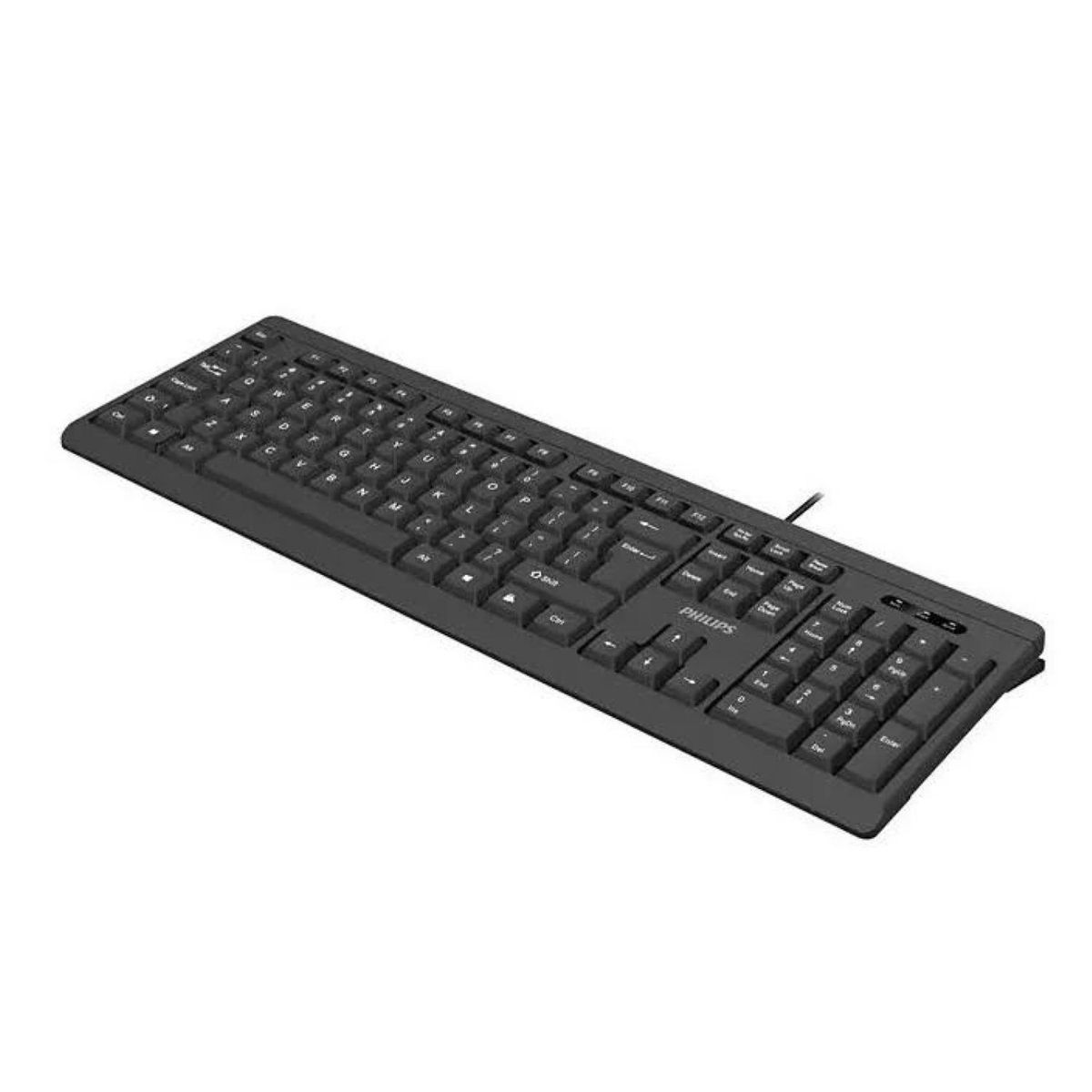 PHILIPS - Teclado Alambrico USB 105 Teclas Negro SPK6224 Philips
