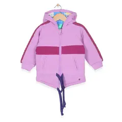 PILLIN - Poleron C/Capucha Bebe Algodón Invierno Niña Morado