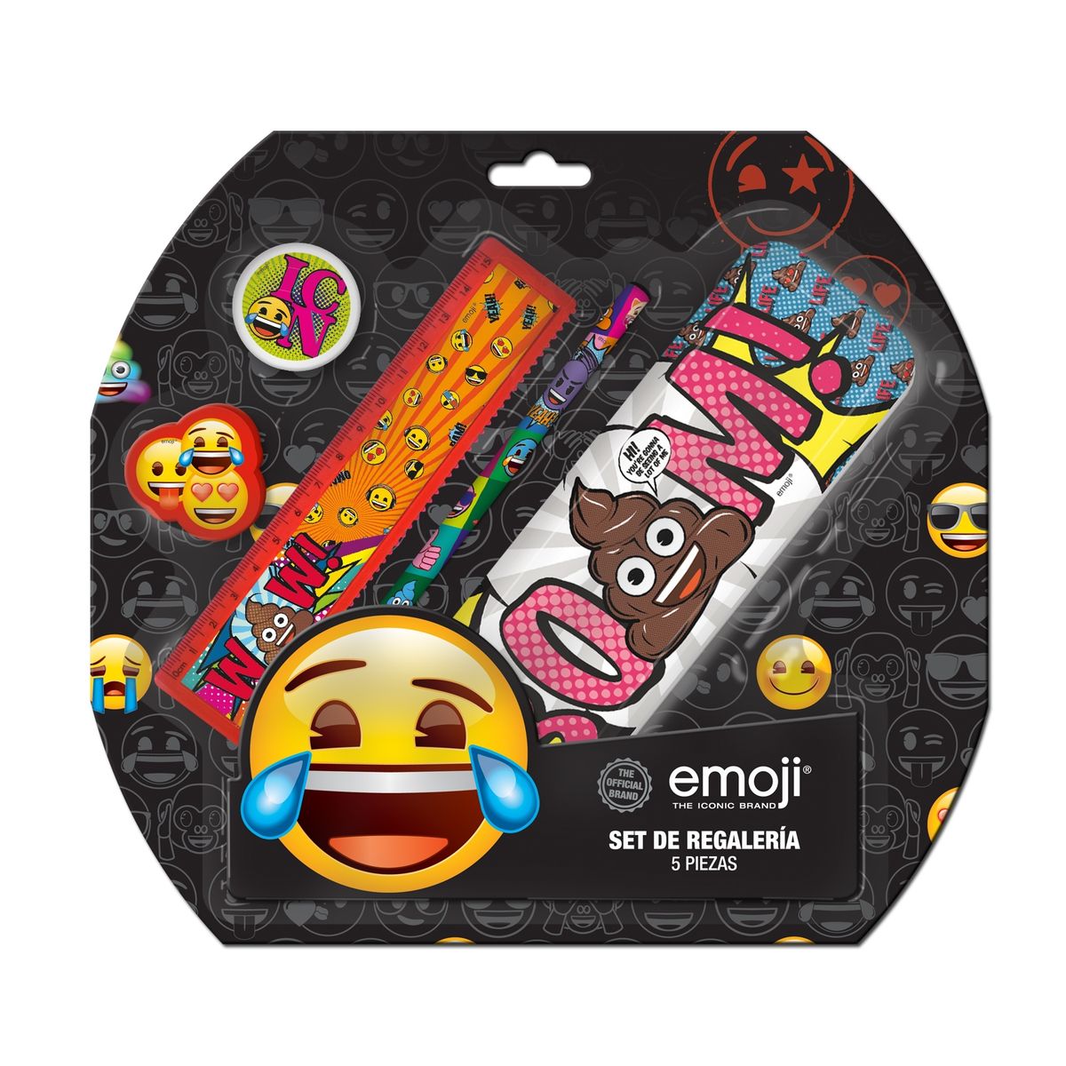 EMOJI - Set Escolar 5 Piezas Emoji