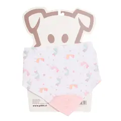 PILLIN - Bandana Bebé Niña Rosado Pillín