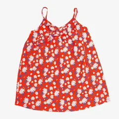 PILLIN - Vestido Hh Algodón Verano Niña Rojo - Rojo