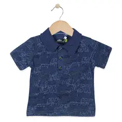 PILLIN - Polera Bebé Algodón Verano Niño Celeste