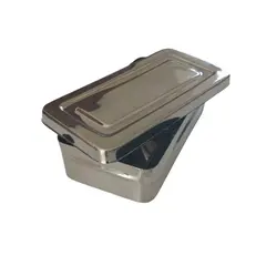 GENERICO - Caja acero inoxidable 17x6x4cm