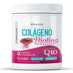 NUTRIVITAL - Colágeno Hidrolizado con Biotina y Q10 300 Grs