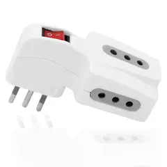MACROTEL - Adaptador Enchufe triple 3 tomas con switch 1500W