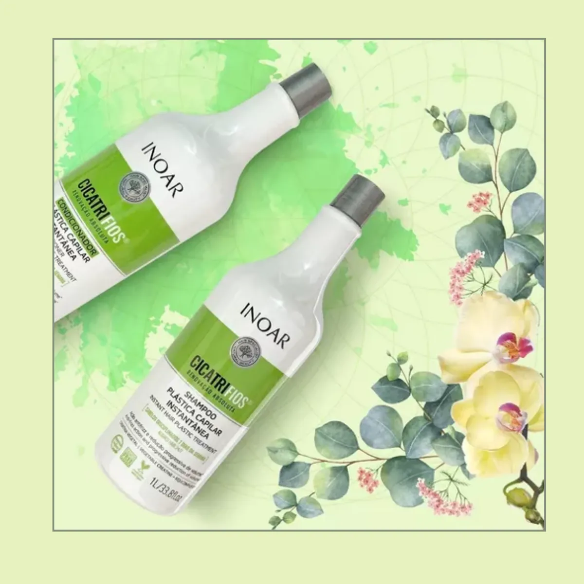 INOAR - Shampoo y Acondicionador Cicatrifios 250 ml.-