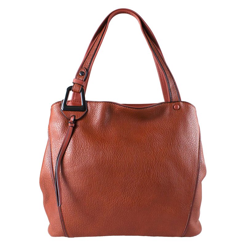 MAILEA - Cartera ecocuero para mujer tostado
