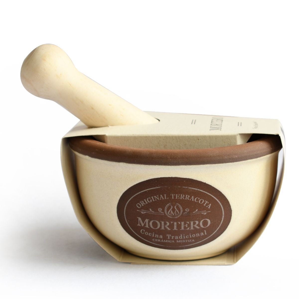 MESTIZA - Mortero con Mazo Mestiza Crema