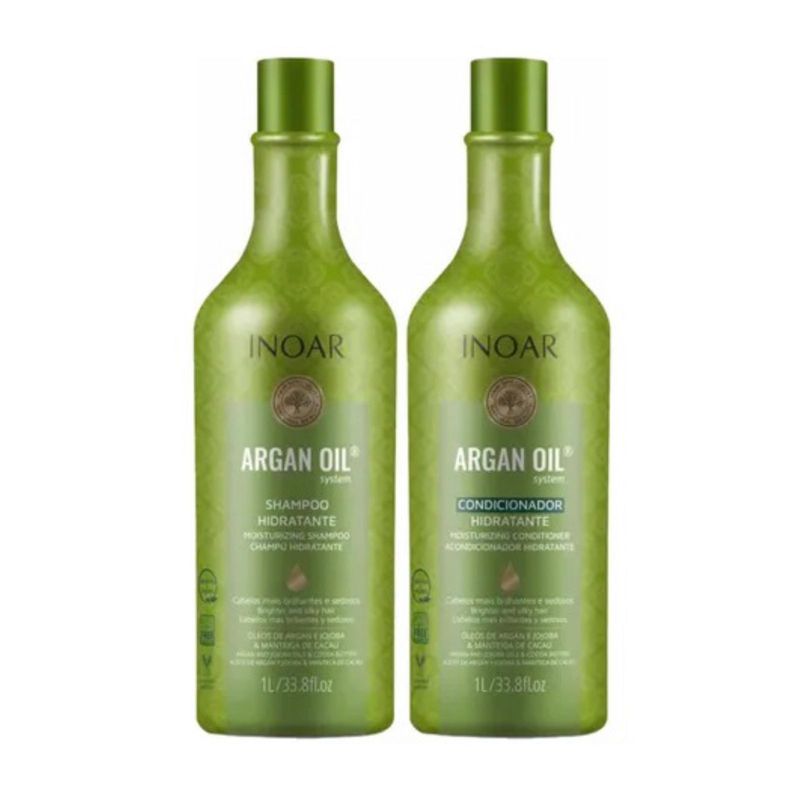 INOAR - INOAR KIT DÚO ARGAN OIL (SHAMPOO-ACONDICIONADOR) 1 LITRO