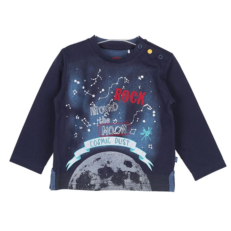 PILLIN - Polera M/L Bebe Algodón Invierno Niño Azul PILLIN
