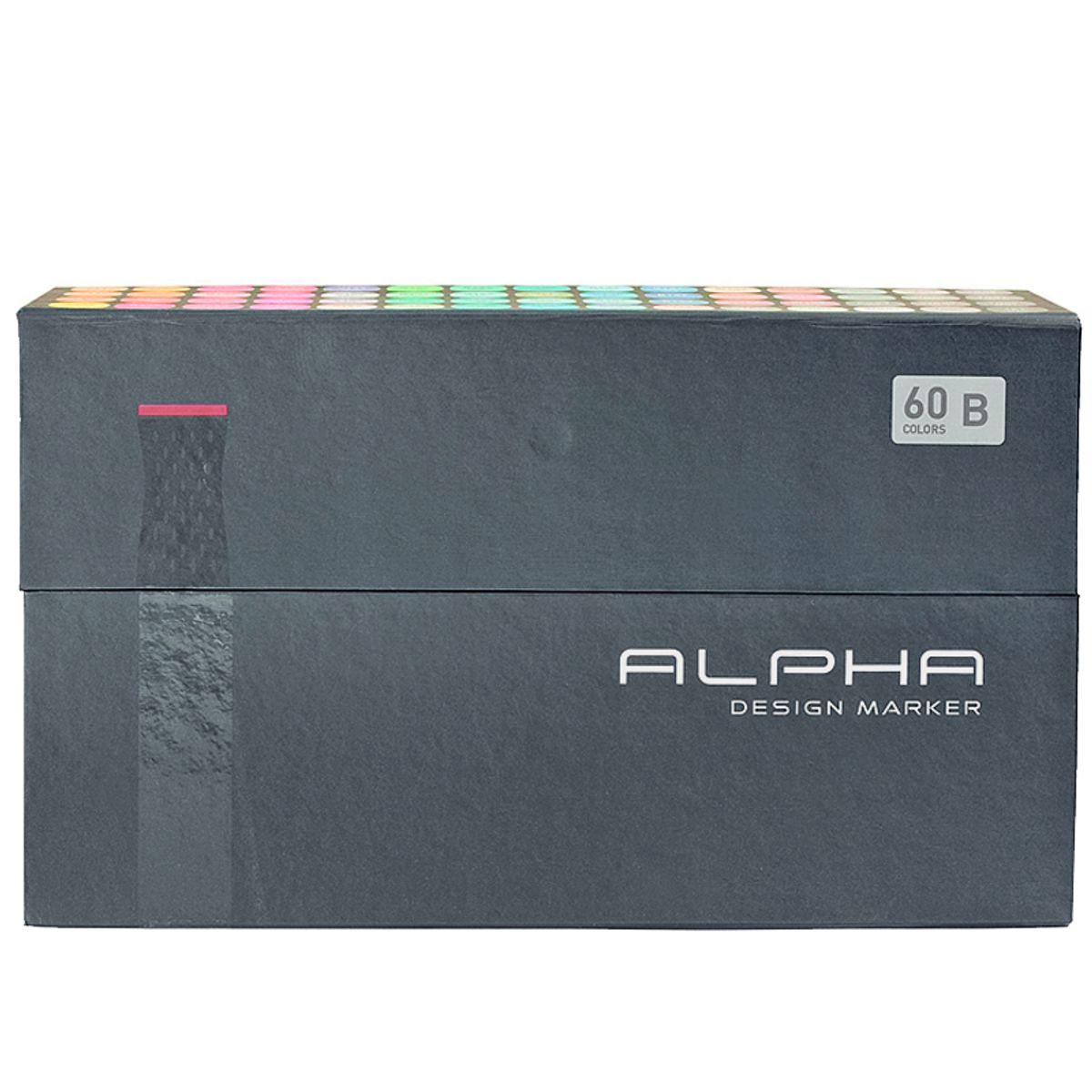 ALPHA DESING - Marcadores Alpha Design Set B 60 Colores