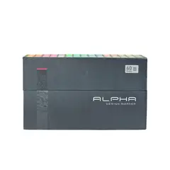 ALPHA DESING - Marcadores Alpha Design Set B 60 Colores