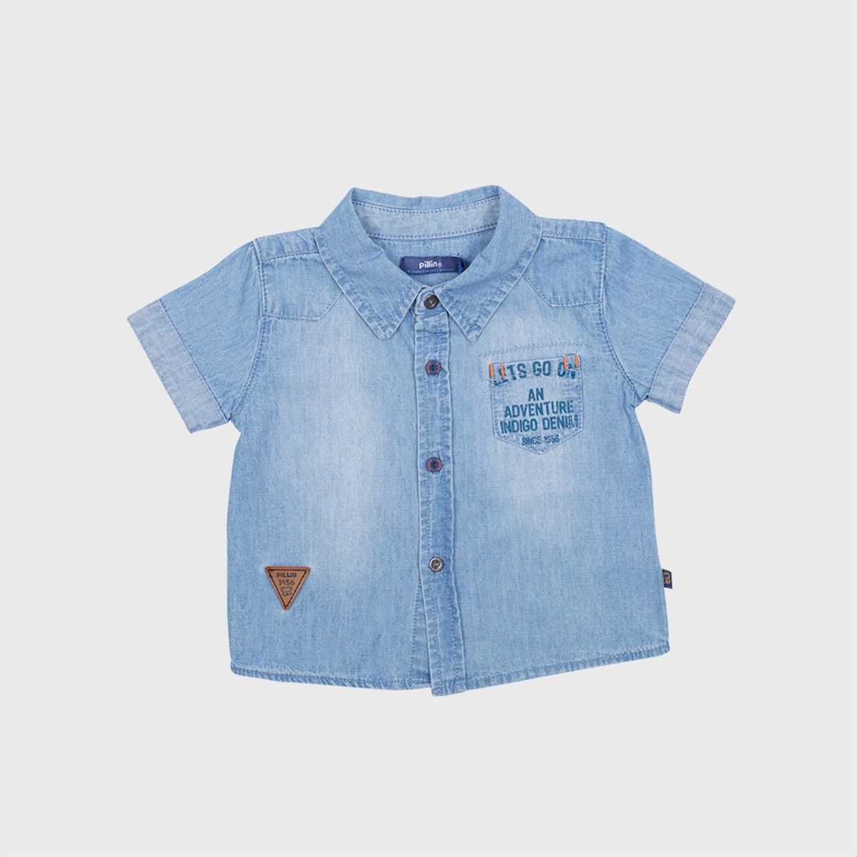 PILLIN - Camisa Mezclilla Bebe Niño Denim Pillin PILLIN