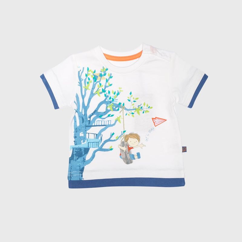 PILLIN - Polera Bebé Algodón Verano Niño Crudo PILLIN
