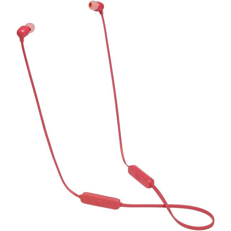 JBL - Audífonos JBL Bluetooth T115BT Coral High Bass Multipunto 8H - Naranjo