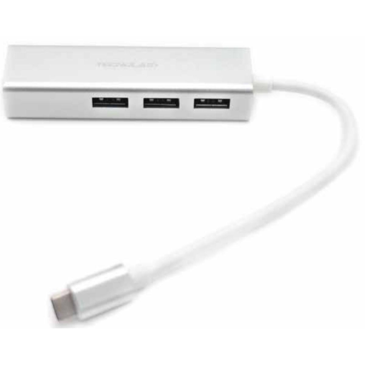 TECNOLAB - HUB USB Tipo C A 3 USB 3.0 Ethernet RJ45 1000Mbps Tecnolab