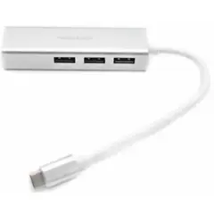 TECNOLAB - HUB USB Tipo C A 3 USB 3.0 Ethernet RJ45 1000Mbps