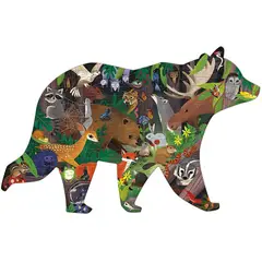 MUDPUPPY - PUZZLE 300PCS CON FORMA, BOSQUE