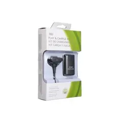 GENERICO - Batería Recargable Xbox 360 4800mah Kit + Cable Cargador