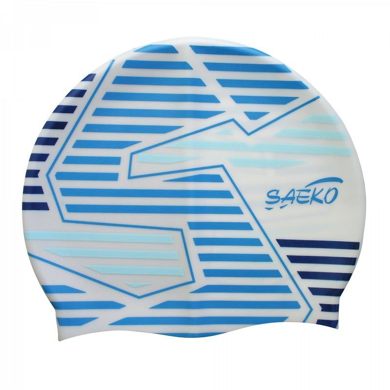 SAEKO - GORRA NATACION SILICONA SAEKO CSP8 STRAIGHT BLANCO