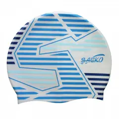 SAEKO - GORRA NATACION SILICONA CSP8 STRAIGHT BLANCO