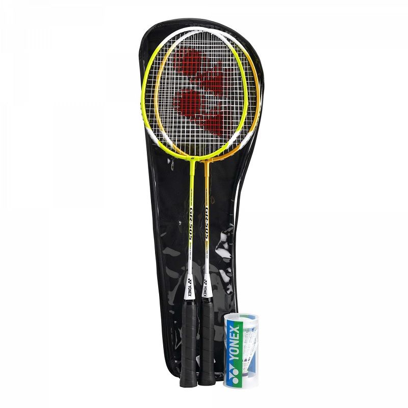 YONEX - SET BADMINTON YONEX 505 2 RAQUETAS + 2 PLUMILLAS