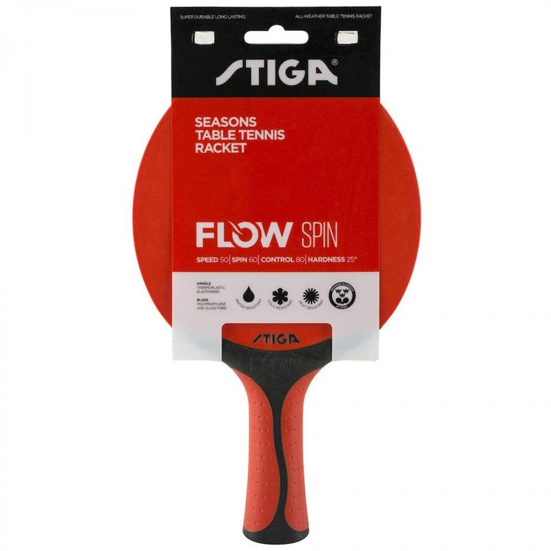 STIGA - PALETA TENIS DE MESA STIGA SEASONS FLOW ROJO/NEGRO