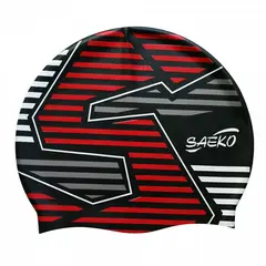 SAEKO - GORRA NATACION SILICONA CSP8 STRAIGHT NEGRA