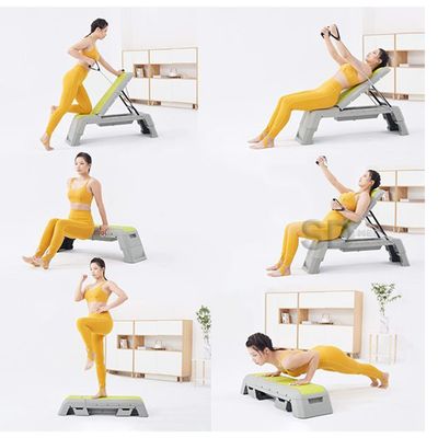 Imagen 2 del producto Step aeróbico tabla ajustable Deluxe Amazon Leikefitness GM5820