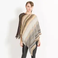 GENERAC - Poncho Ruana Mujer Capa Invierno Ymoss