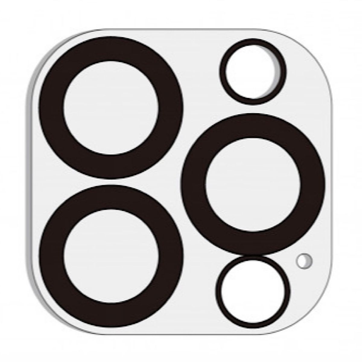 GENERICO - Lámina De Vidrio Para Camara iPhone 12 Pro Max