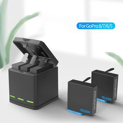 Imagen 2 del producto Cargador Triple + 2 Baterias Para Gopro Hero 5 6 7 8 Black