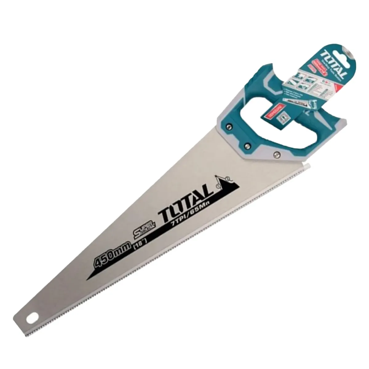 TOTAL TOOLS - Serrucho Carpintero Mango De Fibra 18 PuLG